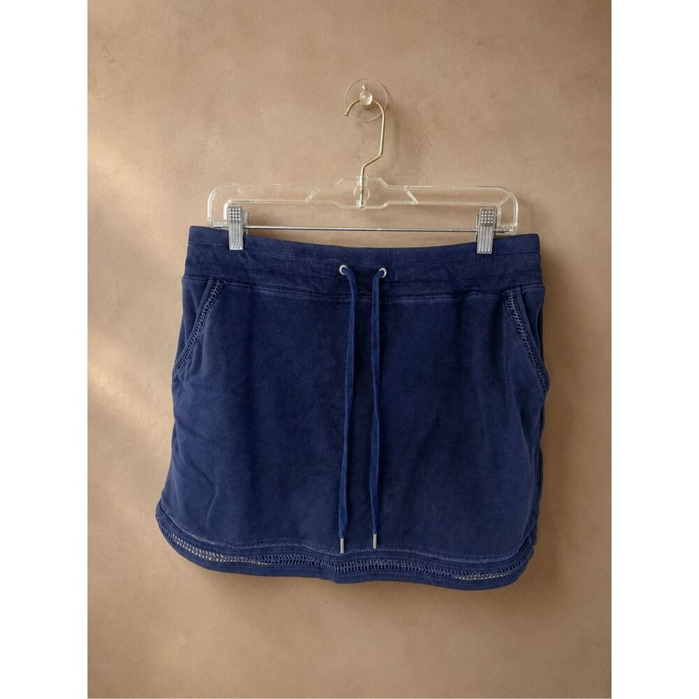 Style & Co Size M Skort Navy Drawstring Athletic Casual Skirt Shorts